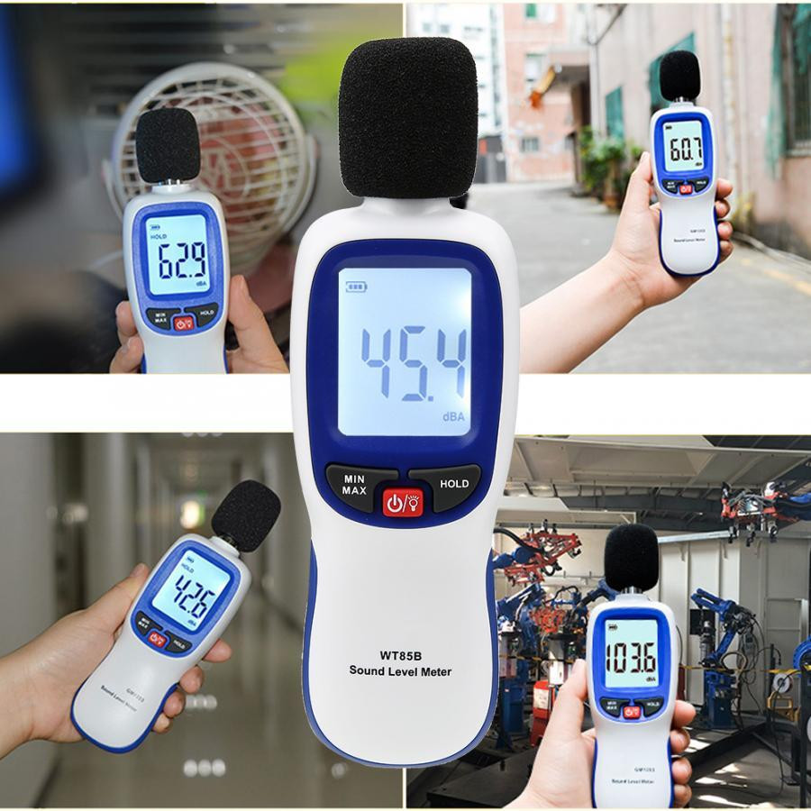 Измеритель шума (шумомер) Bluetooth 30-130 дБ WINTACT WT85B Харків - зображення 4