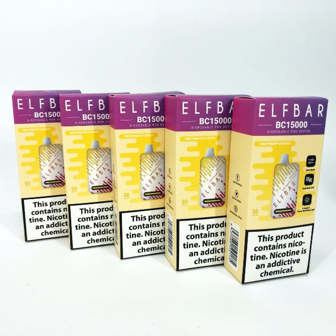 Е-сигарета ELF BAR 5% 15000 тяг, Ківі Ананас Персик Киев - изображение 3