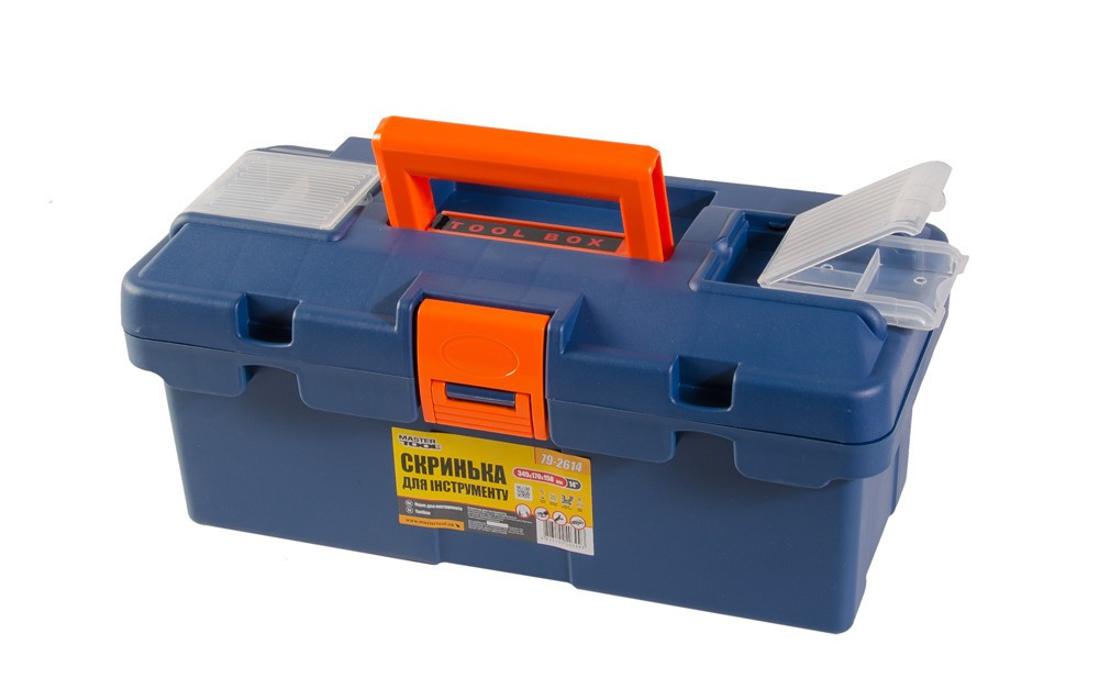 Ящик для инструментов MASTERTOOL с пластиковыми замками органайзеры 14" 345х170х150 мм 79-2614 Харків - зображення 2