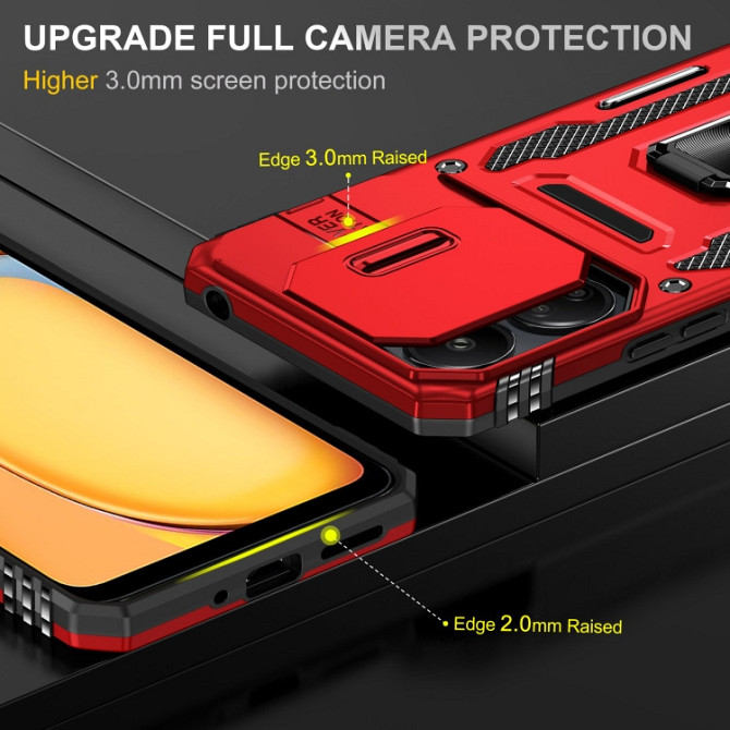 Ударопрочный чехол Camshield Army Ring для Xiaomi Redmi 13C / Poco C65 Херсон - изображение 3