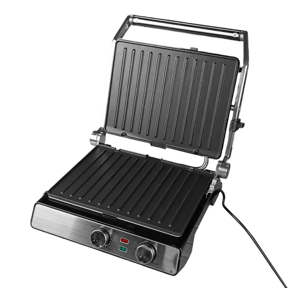 Гриль контактный Grunhelm G2010D 2200 Вт черный Киев - изображение 4