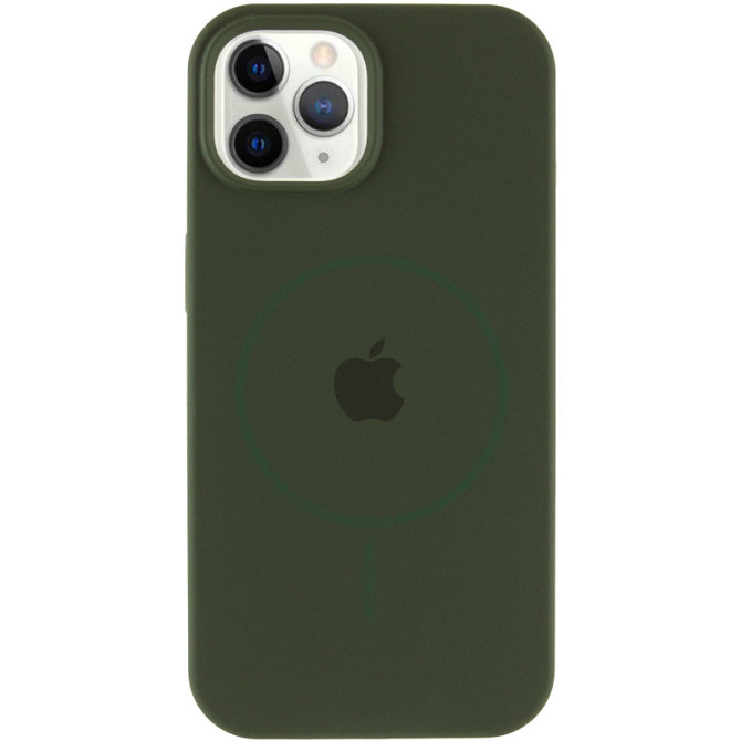 Чехол Silicone Case Full Protective (AA) with MagSafe для Apple iPhone 12 Pro / 12 (6.1") Херсон - изображение 2