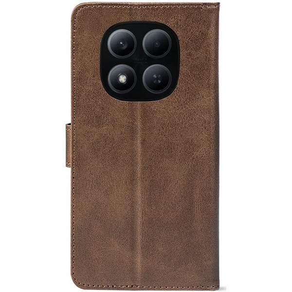 Чохол-книжка Crazy Horse Clasic для Xiaomi Redmi Note 15 Pro 4G Brown (Front) Харків - зображення 2