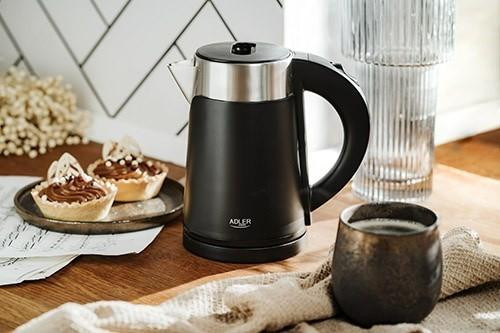 Электрочайник Adler AD-1372-blaСk 0.6 л черный Київ - зображення 6
