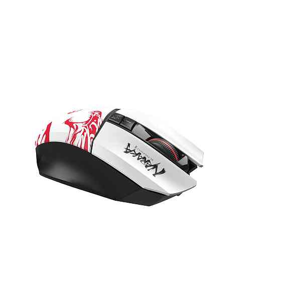 Мышь компьютерная безпроводная Bloody R36 Ultra Naraka белая с красным Київ