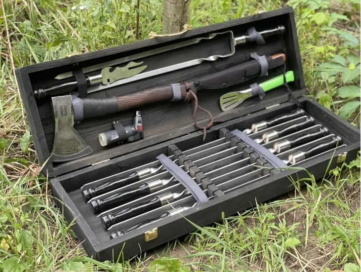 Шампура з дерев'яною ручкою.Набори на подарунок.Набір для чоловіка. Умань Умань - зображення 8