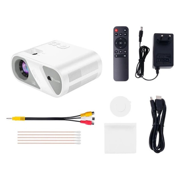 Проектор бездротовий Hoco DT1 720p WiFi 20-200 White Харків - зображення 3