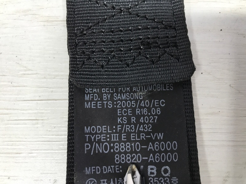 Ремень безопасности передний правый Hyundai I30 GD 1.6 DIESEL D4FB 2011 (б/у) Київ - зображення 4