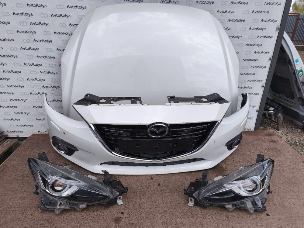 Ноускат бампер передний + капот + фара Mazda 3 BM 2013-2016 (MZ04151BA) Ковель - зображення 10