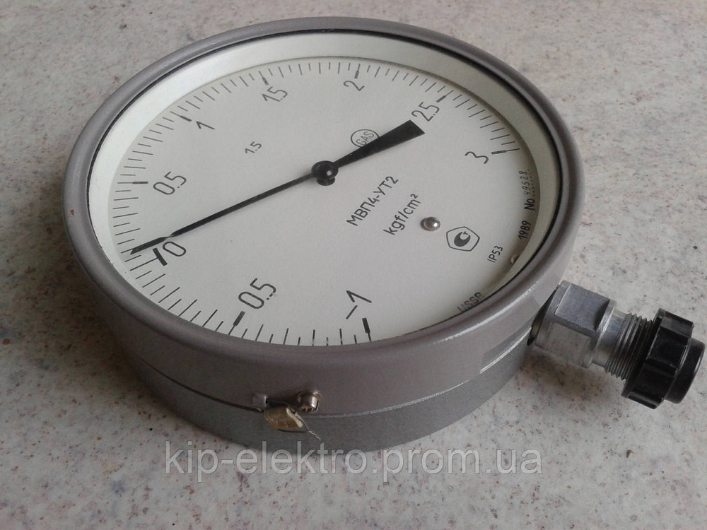 Мановакуумметр показывающий МВП4-У (МВП-4У, МВП4У, МВП 4У) - радиальный штуцер (РШ) Київ - зображення 4