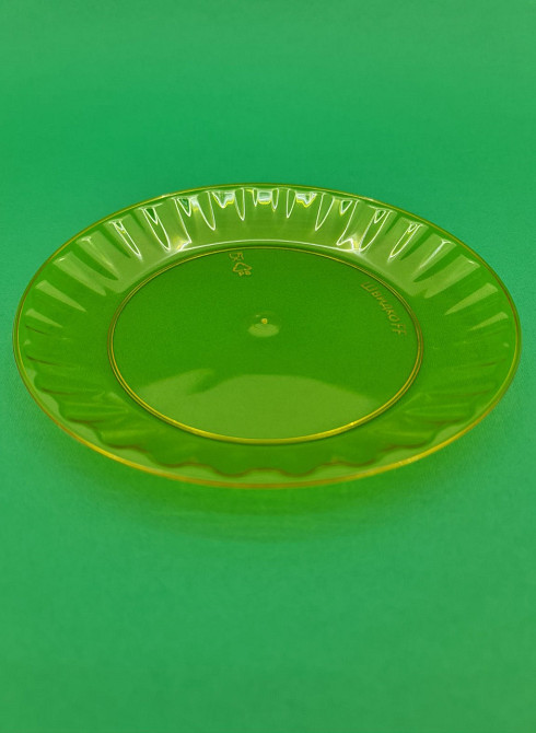 Стекловидная тарелка желтая 160мм, Юнита, 10 шт\пач Харків - зображення 4