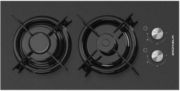 Варочная поверхность газовая Grunhelm GPG 0201 BF (2 конфорки, закаленное стекло, газ контроль) 1073 Киев - изображение 7