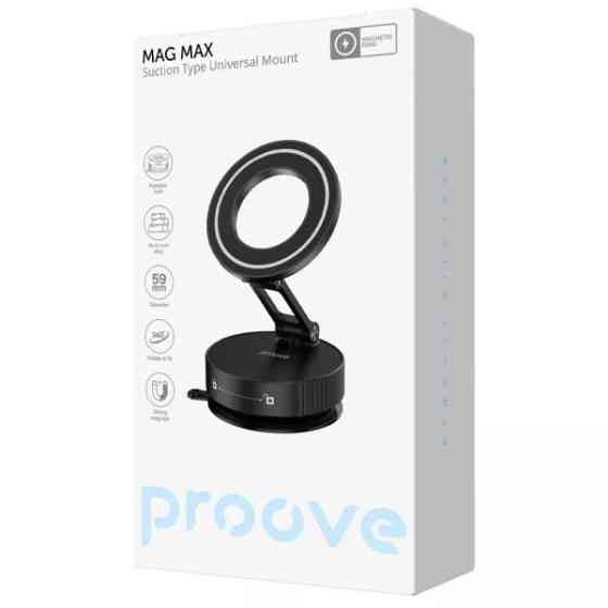 Автомобільний тримач Proove Mag Max Suction Type Universal Mount Black (CHMM00000001) Харків