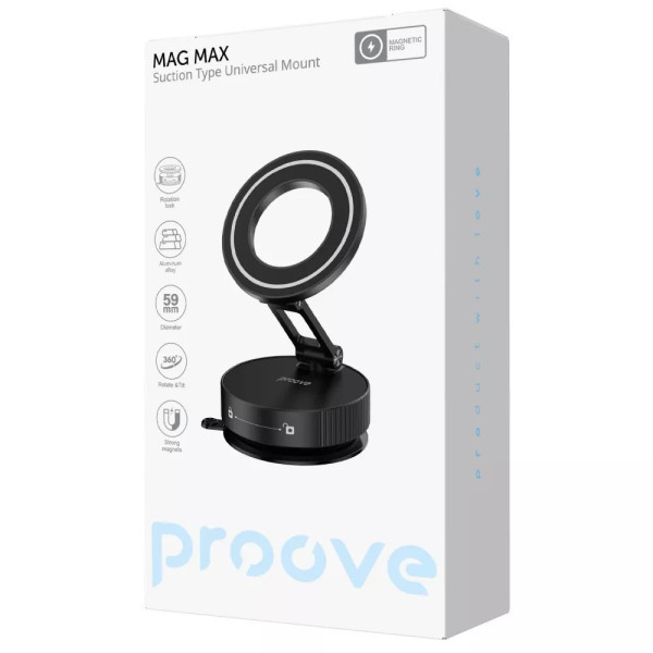 Автомобільний тримач Proove Mag Max Suction Type Universal Mount Black (CHMM00000001) Харьков - изображение 4
