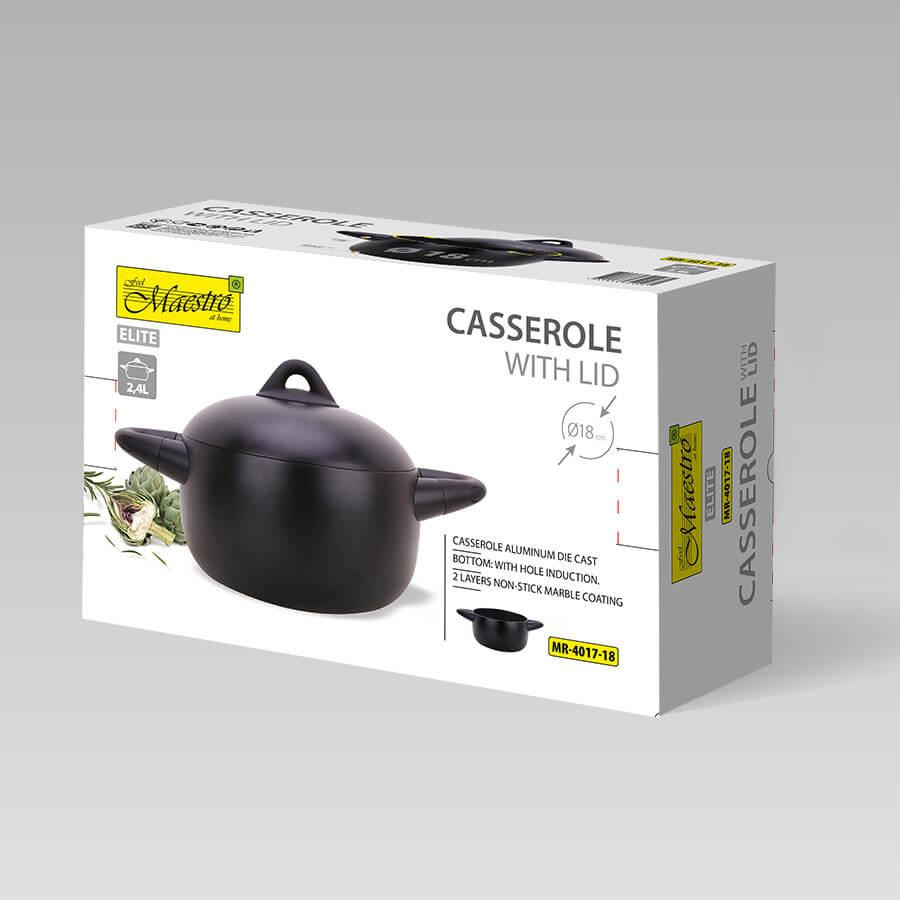 Кастрюля с антипригарным покрытием Maestro Elit 4 л Одесса - изображение 10