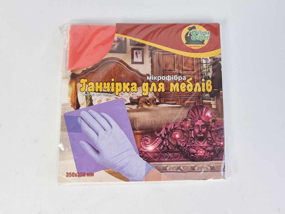Салфетка для ухода за мебелью из микрофибры Супер Торба Харків - зображення 1