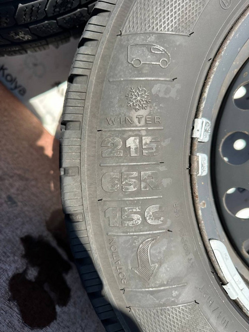 Колеса в сборе диски с зимней шиной 215/65 R15C Ford Transit Custom 2012-2017 Ковель - изображение 8