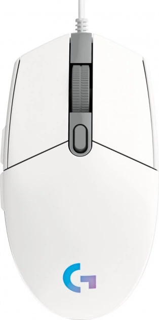 Мышь компьютерная безпроводная Logitech G102 Lightsync USB White L910-005824 белая Киев - изображение 2