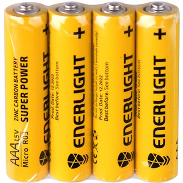 Батарейка ENERLIGHT Super Power AAA (R03) BLI 1 шт Харків - зображення 1