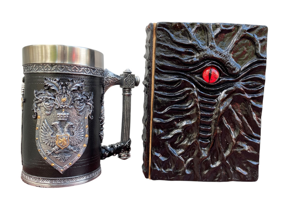 Подарочный набор Кружка 3 Щит и Корона и Блокнот 3 «Книга, что смотрит в ответ» Київ - зображення 3