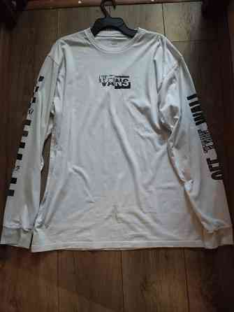 оригинальный белый лонгслив Vans размер L Чорноморськ