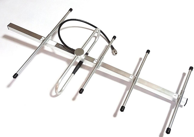 Антенна Yagi 360-480/890-930/1240-1395/1550-3200 МГц 8 дБ, до 25 Вт, кабель 50 cм N-female Днепр - изображение 1
