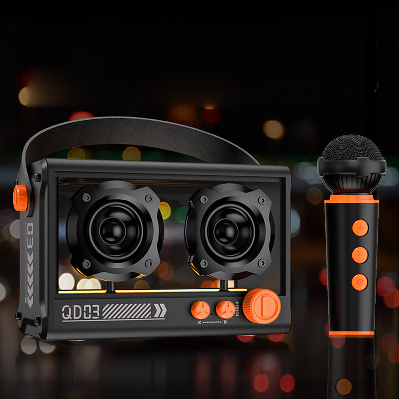 Bluetooth колонка QD03 Transparent с микрофоном Херсон - изображение 4