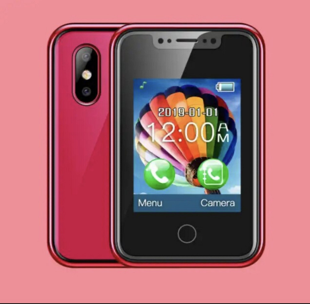 Мини мобильный телефон AIEK BM 8XR 2SIM Mini Красный Київ - зображення 4