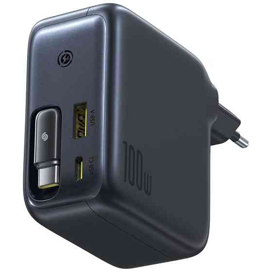 СЗУ Baseus EnerCore CJ11 PD100W+QC3.0 with retractable cable (1USB-A/2C) (E0120M) Херсон