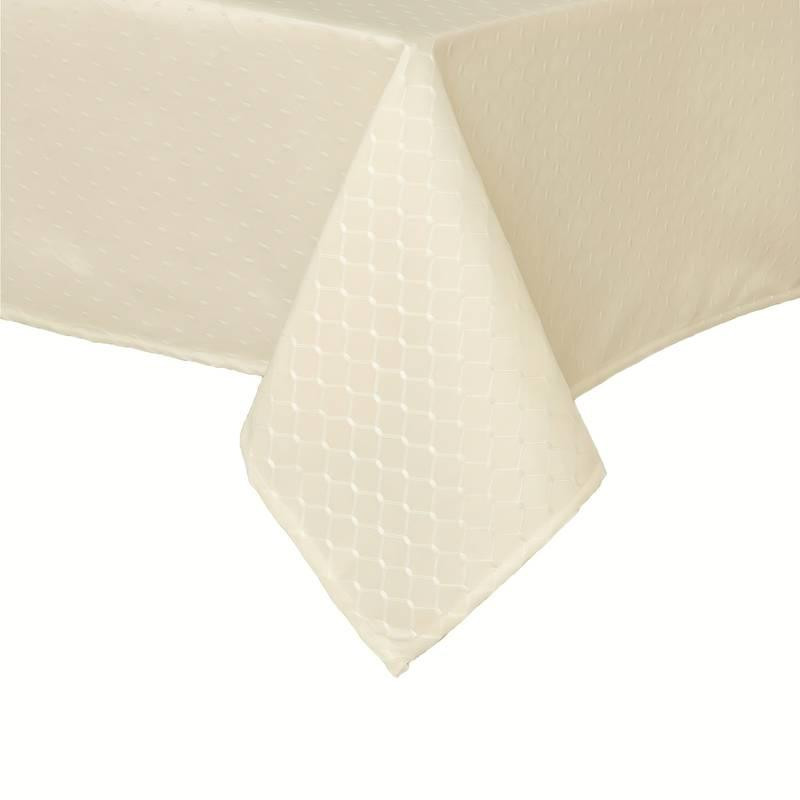 Скатерть водооталкивающая Leeseph с классическим узором 150х210см беж Одесса - изображение 8