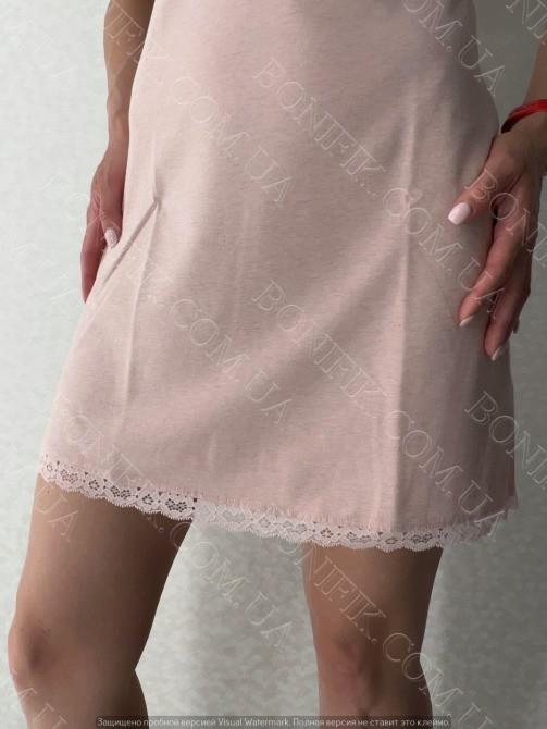 Женская ночная сорочка на тонких бретелях "Grace" (арт. LDK 118/20/01) Кривий Ріг - зображення 4