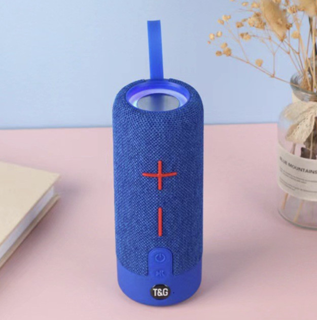 Колонка портативная Bluetooth T&G TG619C blue синяя Київ - зображення 2