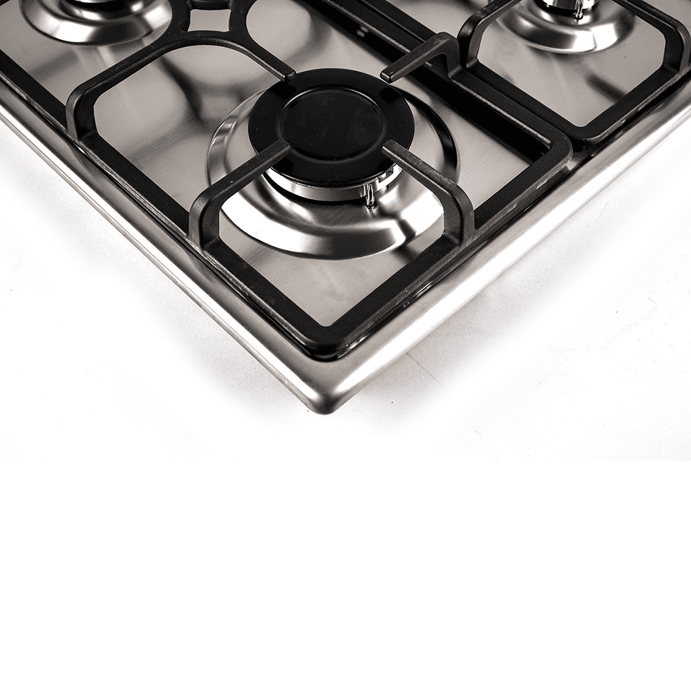 Газовая варочная поверхность GRUNHELM GPG261X (4 конфорки, чугун. газ контроль, нержавейка) 116373 Київ - зображення 5