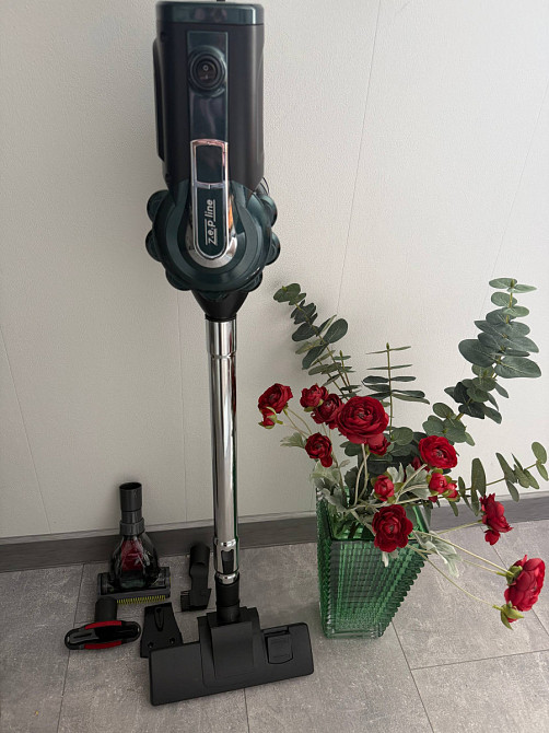 Пылесос ручной портативный с турбо щеткой Zepline ZP-00348-Green 2600 Вт зеленый Киев - изображение 3