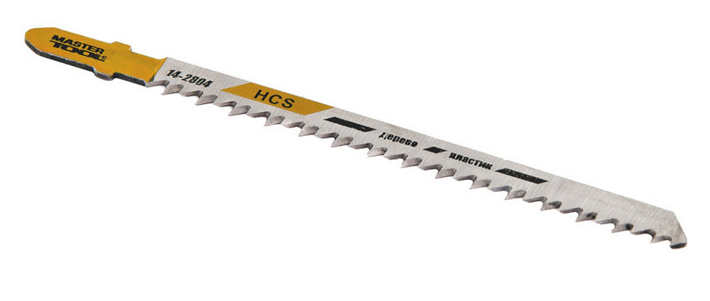 Полотно пильное для лобзика MASTERTOOL T301CD 5 шт дерево/пластик чистый прямой рез 8TPI/116 мм 14-2 Харків - зображення 1