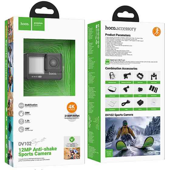Экшн-камера Hoco DV102 1.3+2-inch display (4K) Херсон