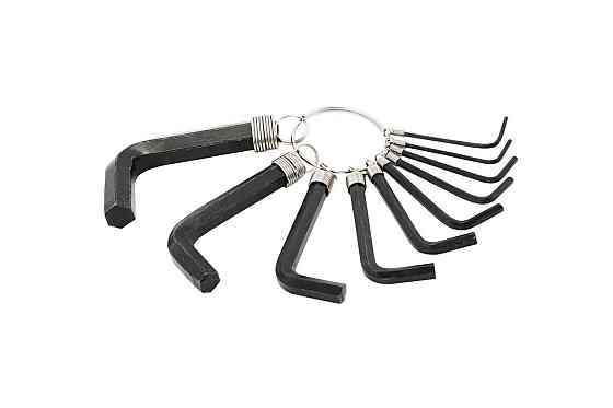 Ключи шестигранные MASTERTOOL CrV 1,5-10 мм 38/60 мм набор 10 шт 75-0954 Харків