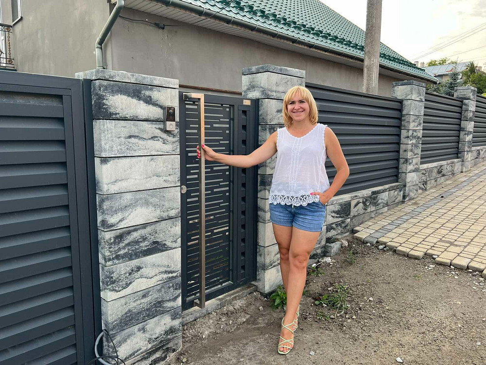 Паркан з блоків в стилі Лофт, паркан Ранчо і паркан Жалюзі від виробника Наша Хата ворота та паркани Херсон - изображение 11