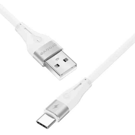 Кабель Proove Soft Silicone USB to Type-C 3A 2m White (CCSO20001222) Харків