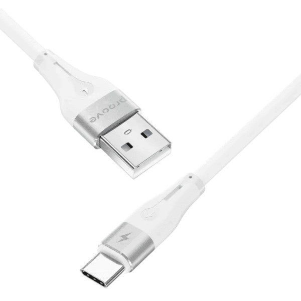 Кабель Proove Soft Silicone USB to Type-C 3A 2m White (CCSO20001222) Харків - зображення 3