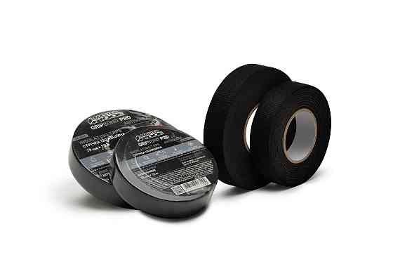 Лента изоляционная MASTERTOOL GripBond Pro AntiSqueak текстильная 19 мм×12 м черная 44-9512 Харків