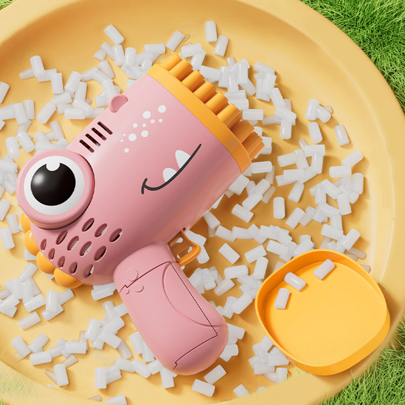 Пистолет для мыльных пузырей Dinosaur Bubble Gun с насадкой на 40 отверстий 50ml Херсон - зображення 4