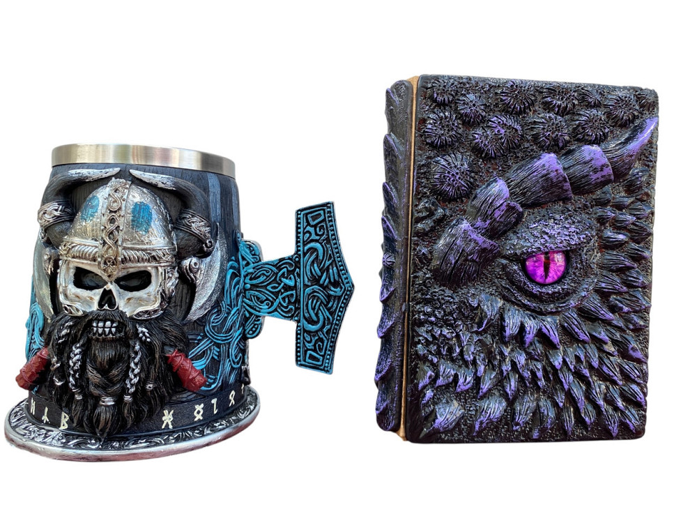 Подарочный набор Кружка 3 Молот Тора Бородаст Викинг и Блокнот 3 «Око Иллюзий» Київ - зображення 3