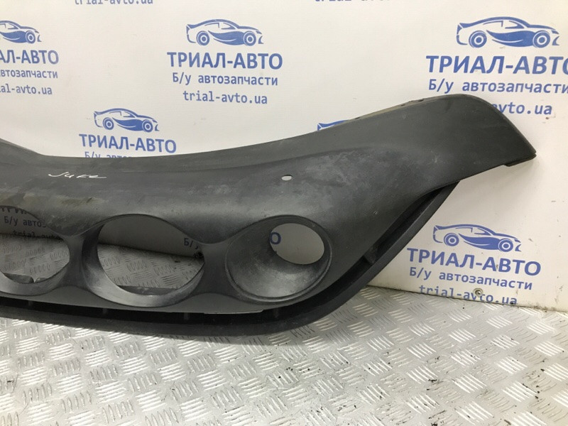 Решетка бампера (губа с круглыми заборниками) Nissan Juke F15 1.6 TURBO MR16DDT 2010 (б/у) Київ - зображення 4