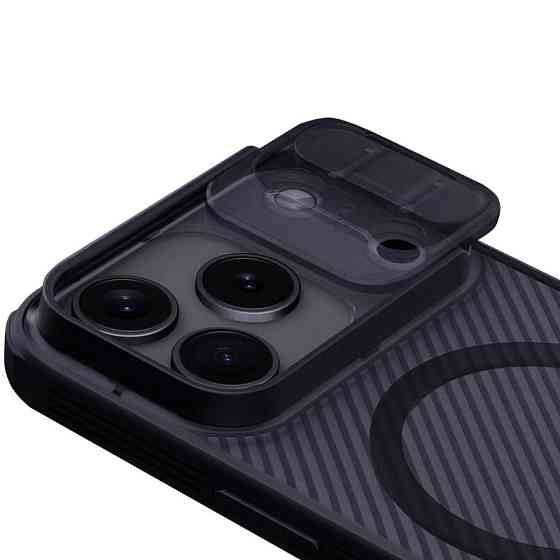 Карбоновая накладка Nillkin CamShield Pro Magnetic для Apple iPhone 17 Pro (6.3") Херсон