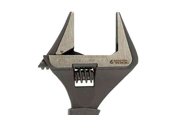 Ключ разводной MASTERTOOL 150 мм 0-35 мм тонкие губки CrV рукоятка с TPR накладкой 76-0321 Харків