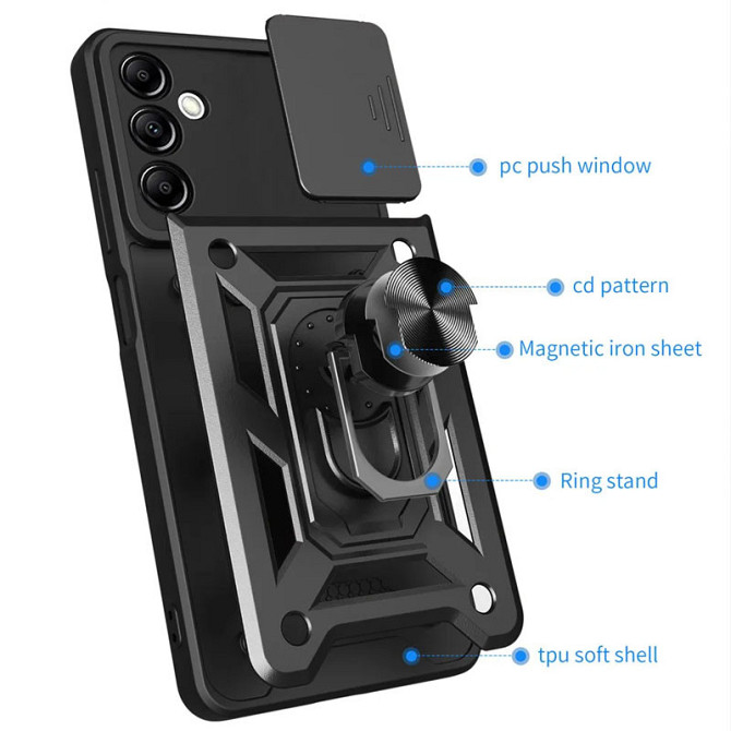 Ударопрочный чехол Camshield Serge Ring для Samsung Galaxy A05s Херсон - зображення 10