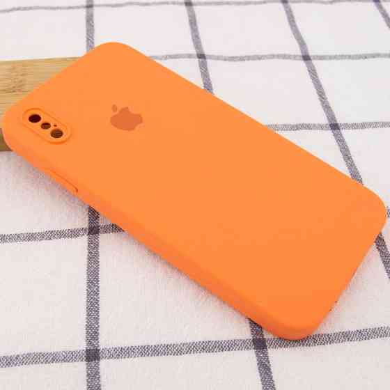 Чехол Silicone Case Square Full Camera Protective (AA) для Apple iPhone X / XS (5.8") Херсон