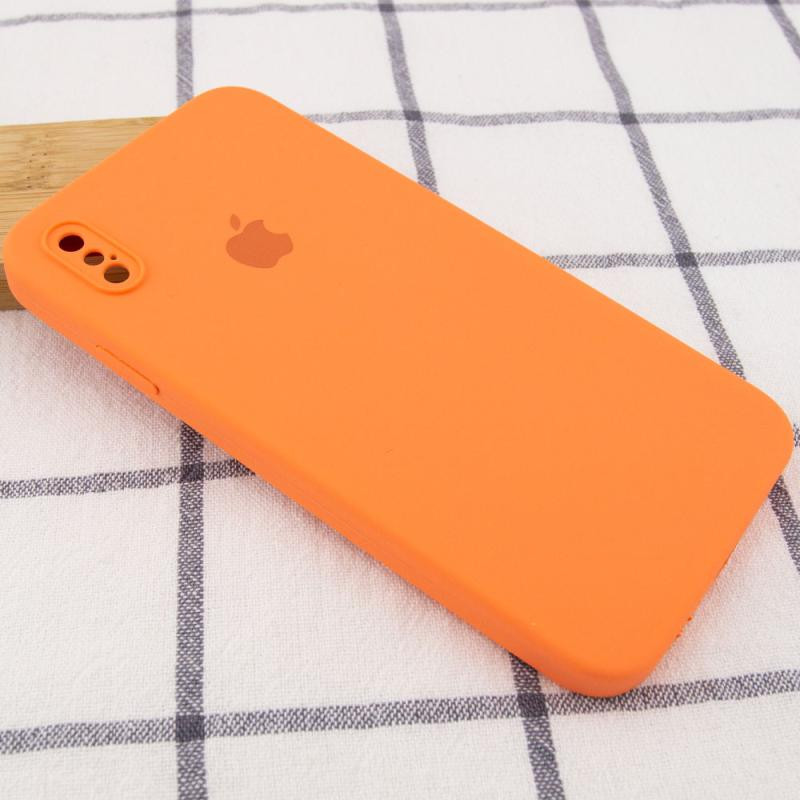 Чехол Silicone Case Square Full Camera Protective (AA) для Apple iPhone X / XS (5.8") Херсон - зображення 5