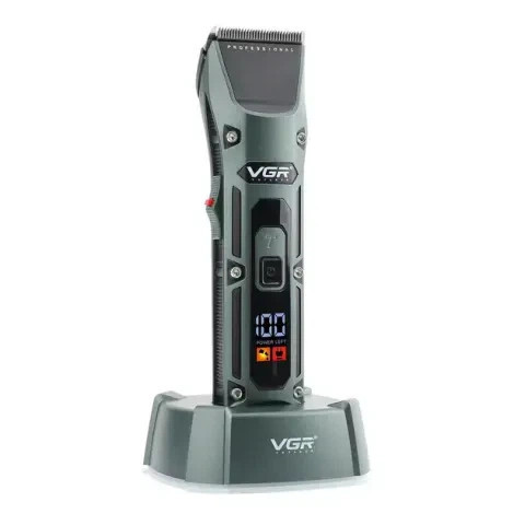 Машинка для стрижки аккумуляторная VGR V-696 хаки Київ - зображення 2